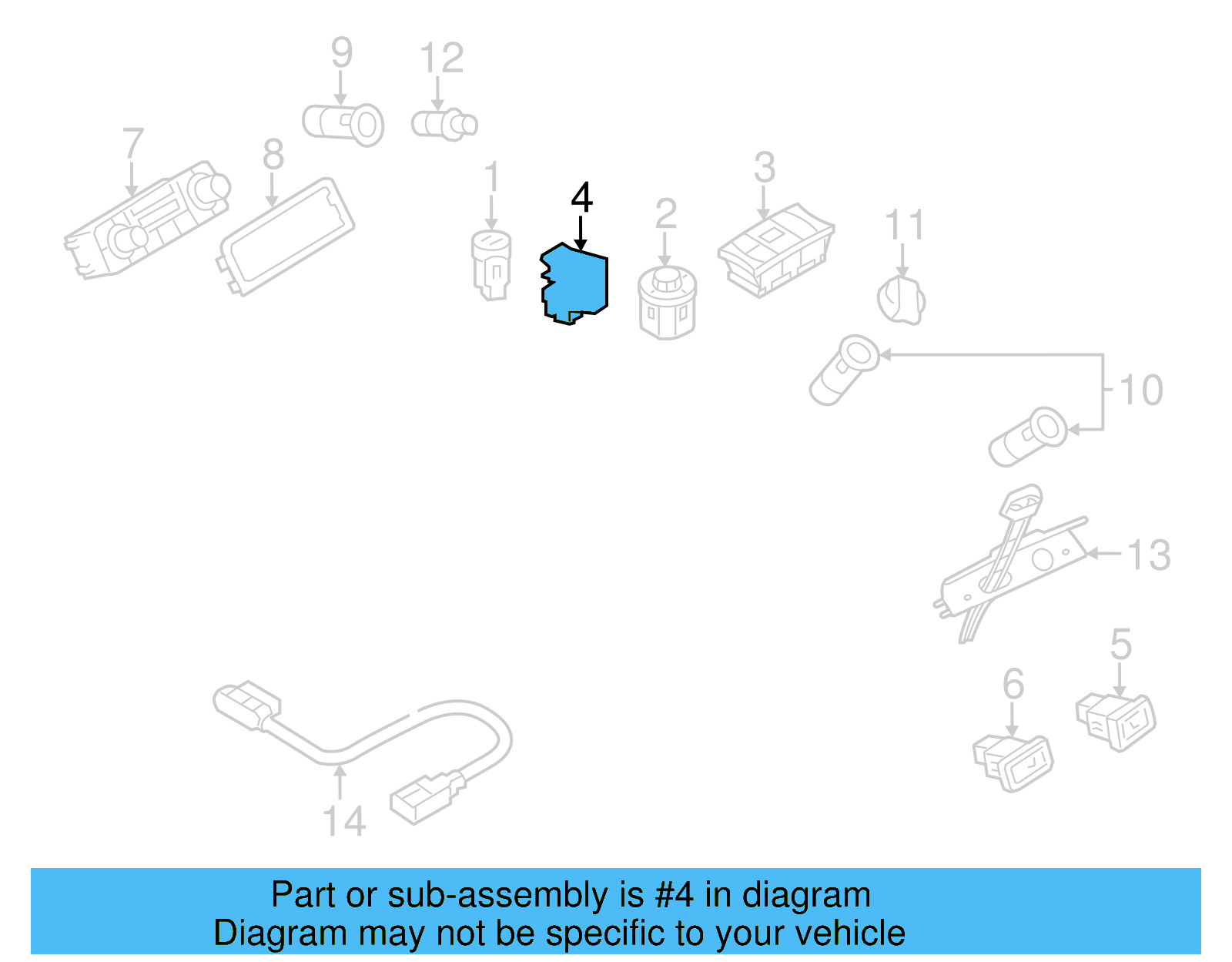 Prk Brake Switch 7P1-927-225-C-ZJU - View 4