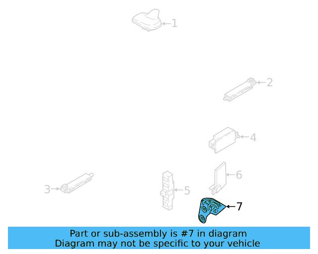 Antenna Assembly Bracket 3G0-035-933-A - View 5