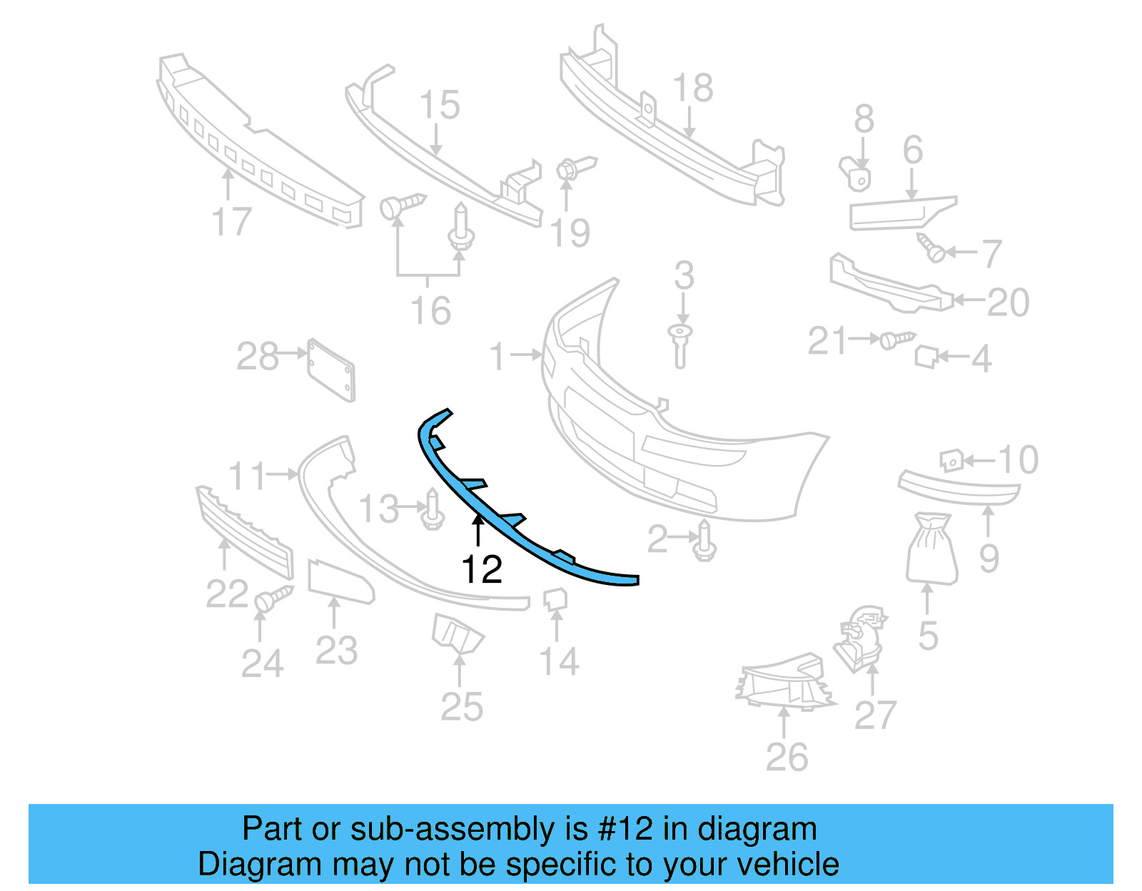 Spoiler Retainer Plate 1K0-805-915-D-9B9 - View 2