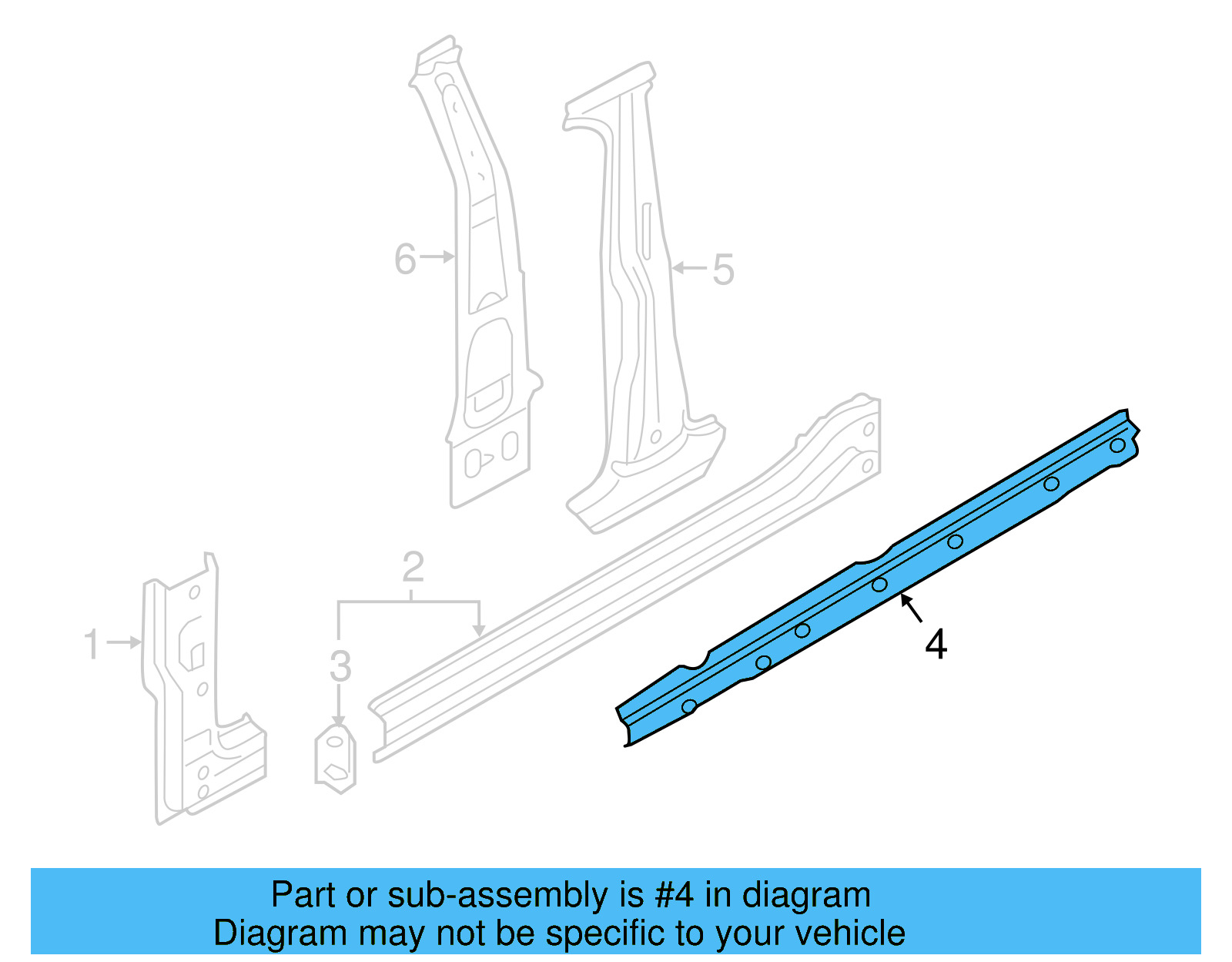 Sill Reinforced 5GE-810-127-A - View 9