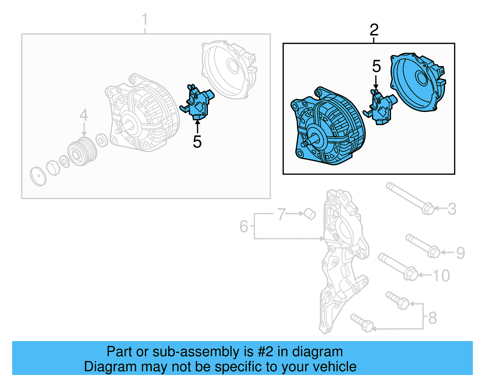 Alternator 03L-903-023-LX - View 3