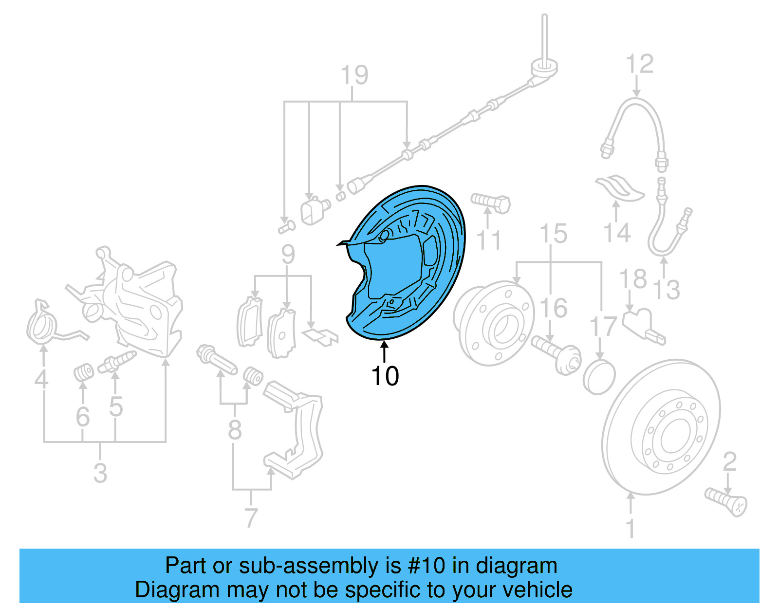 Splash Shield 1T0-615-611-B - View 15