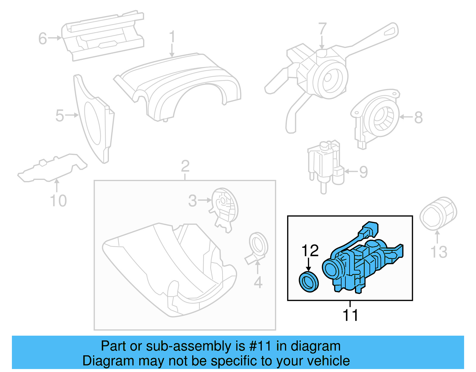 Ignition Lock Housing 5C6-905-841 - View 20