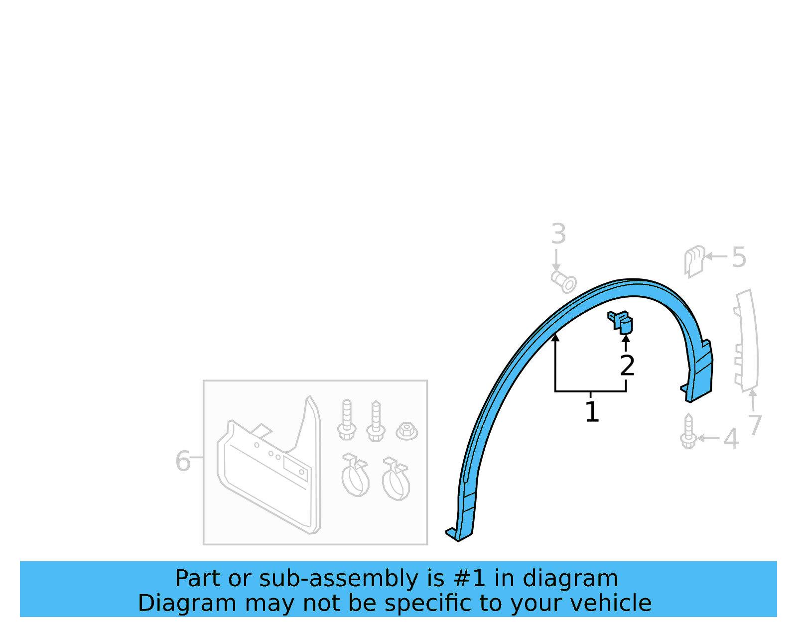 Wheel Opening Molding 5NN-854-732-A-9B9 - View 9