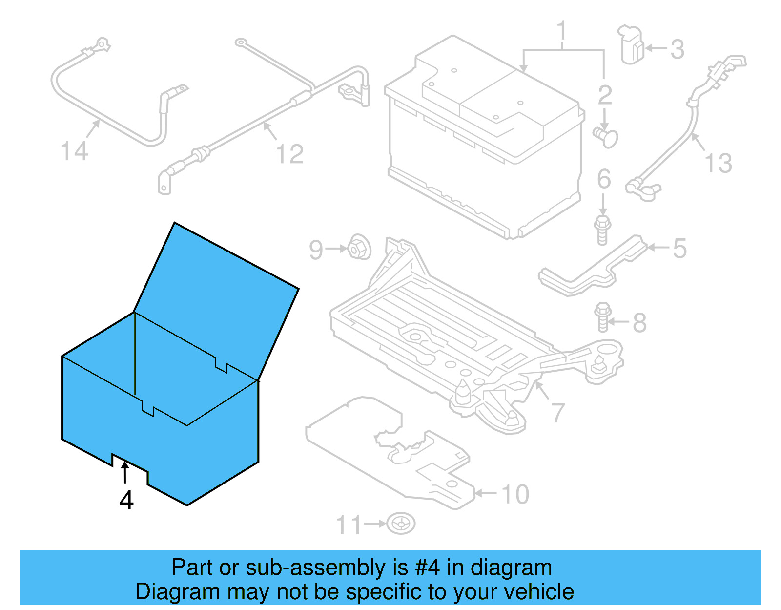 Battery Box 5Q0-915-411-H - View 22
