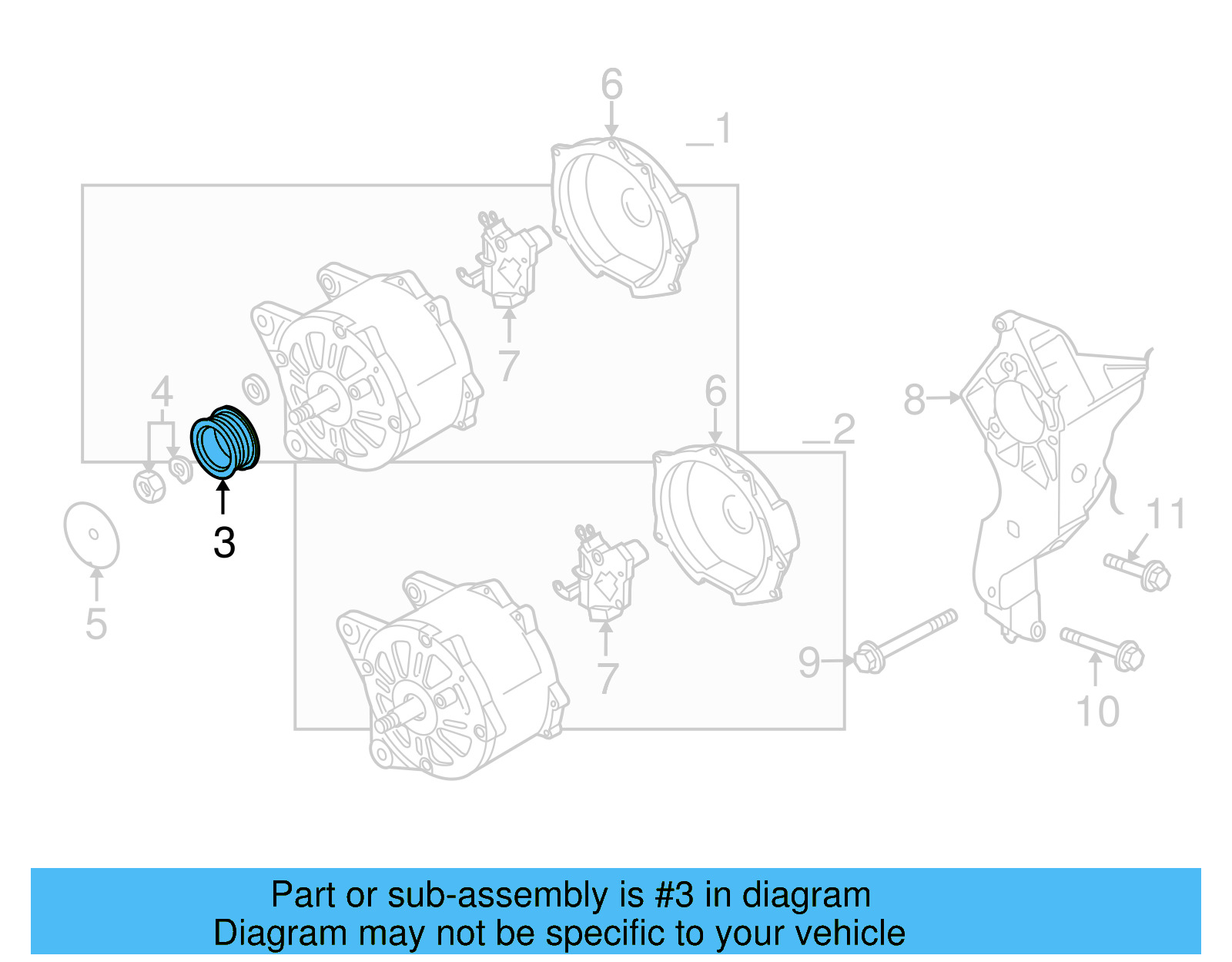 Alternator Pulley 045-903-119-A - View 17