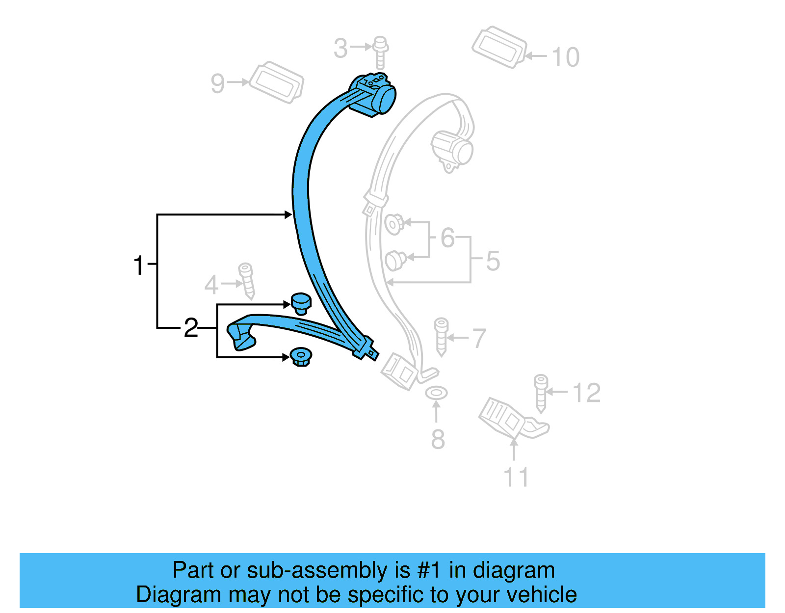 Outer Belt Assembly 5C6-857-805-RAA - View 4