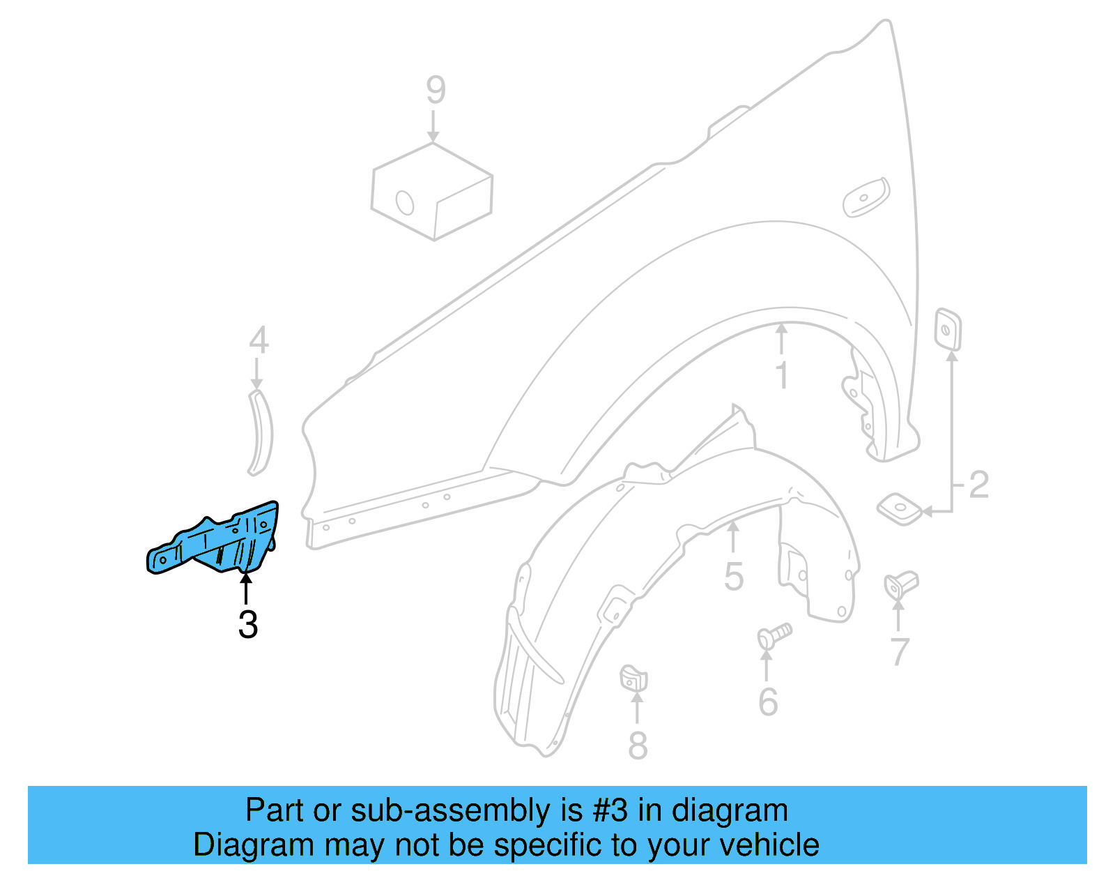 Front Support 1J0-821-135-B - View 5