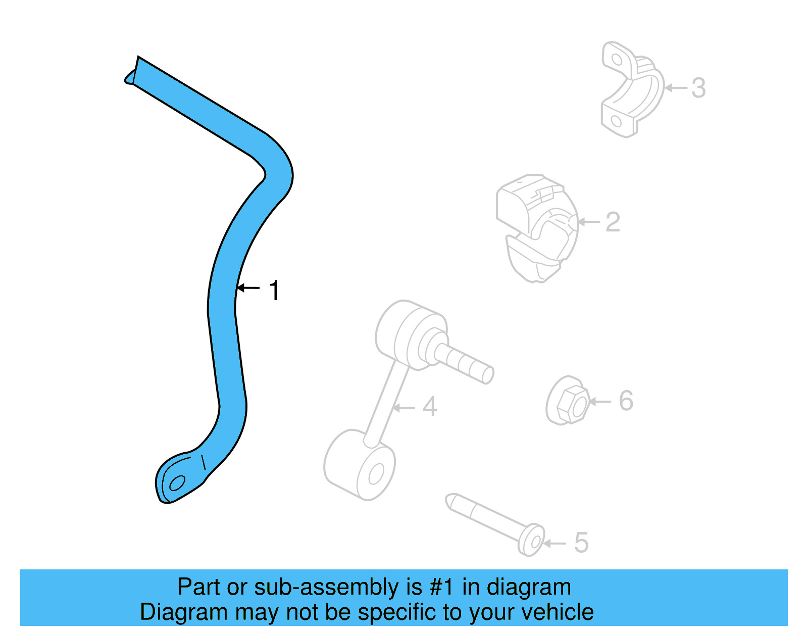 Stabilizer Bar 3C0-511-409-D - View 4