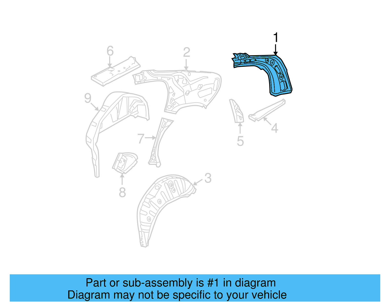 Rear Reinforced 3C5-809-264