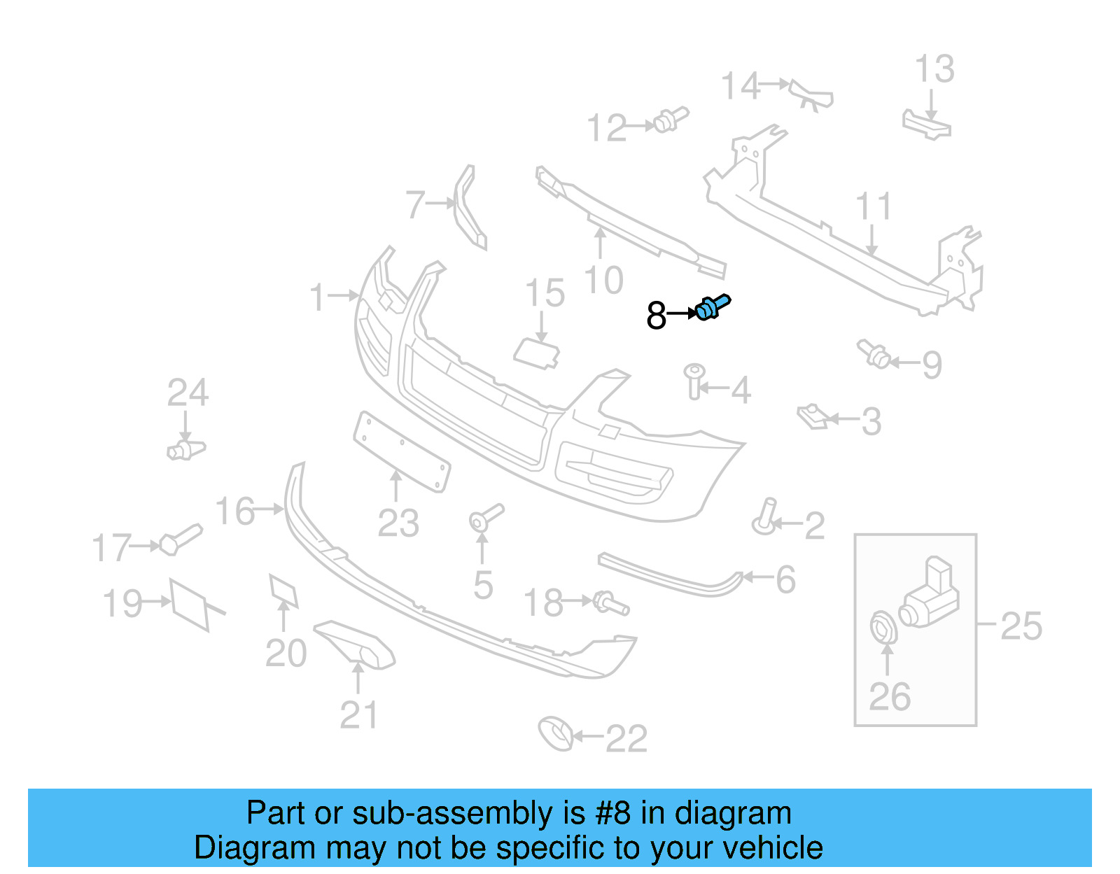 Impact Bar Bolt 7L6-807-199 - View 20