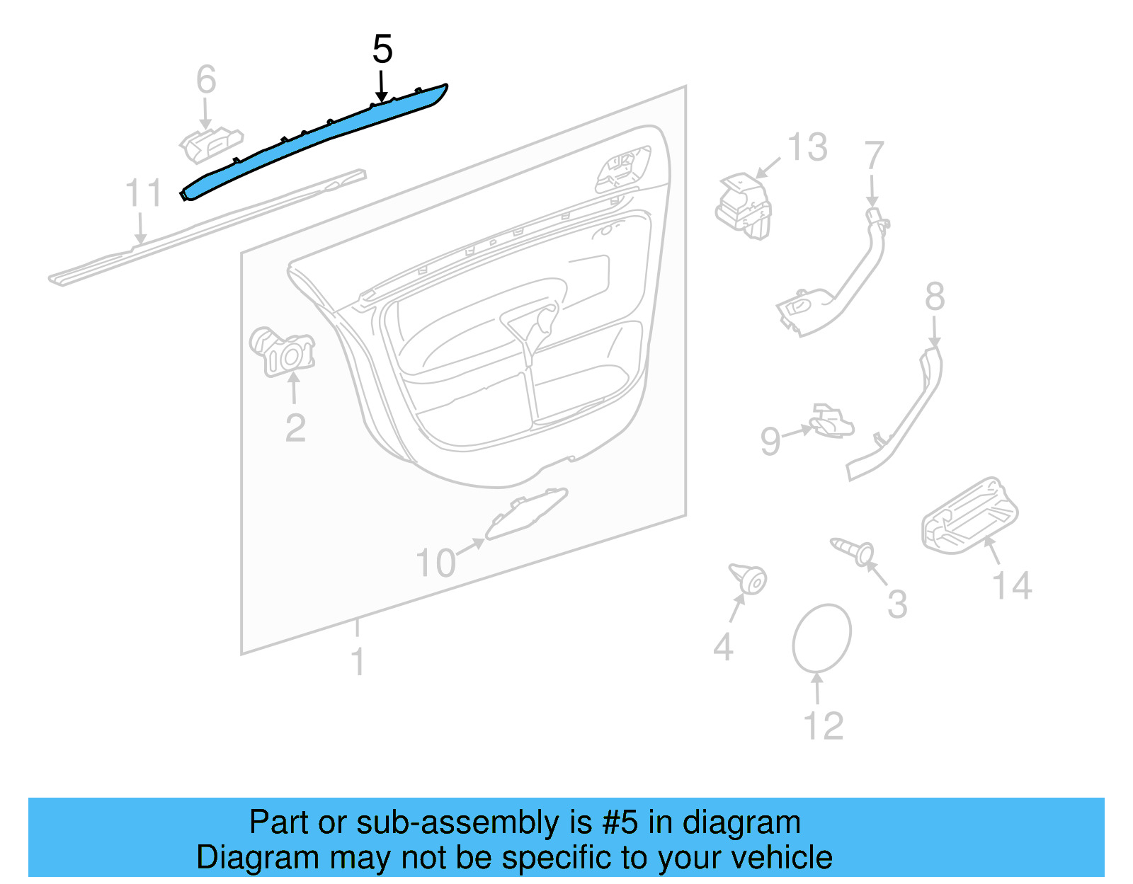 Trim Molding 1K4-867-450-3H5 - View 6