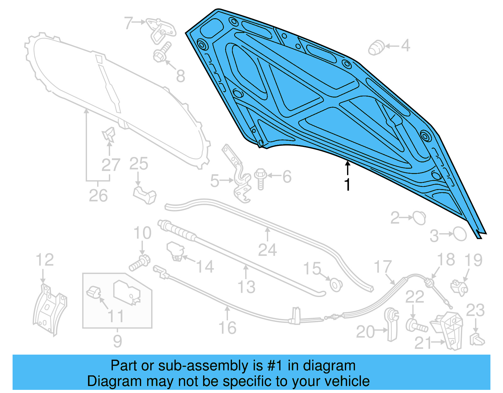 Hood 561-823-031-E - View 3