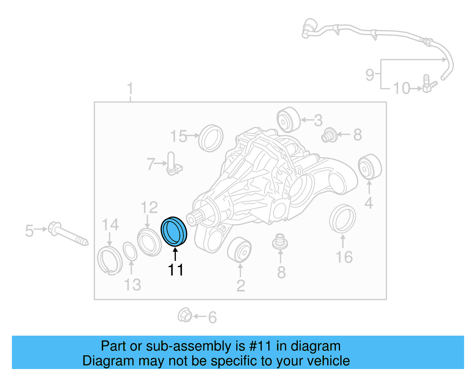 Pinion Seal 0AA-409-189-C - View 2