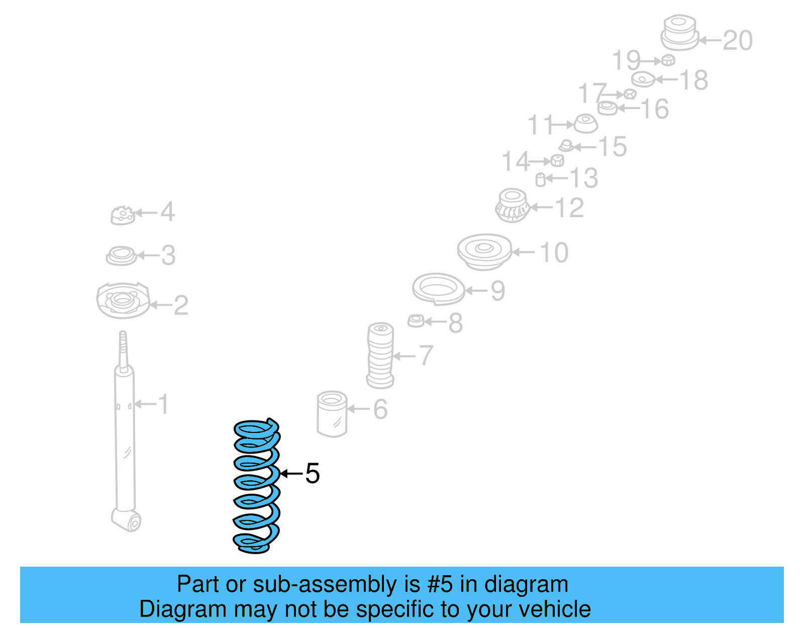 Coil Spring 1H5-511-115-J - View 2