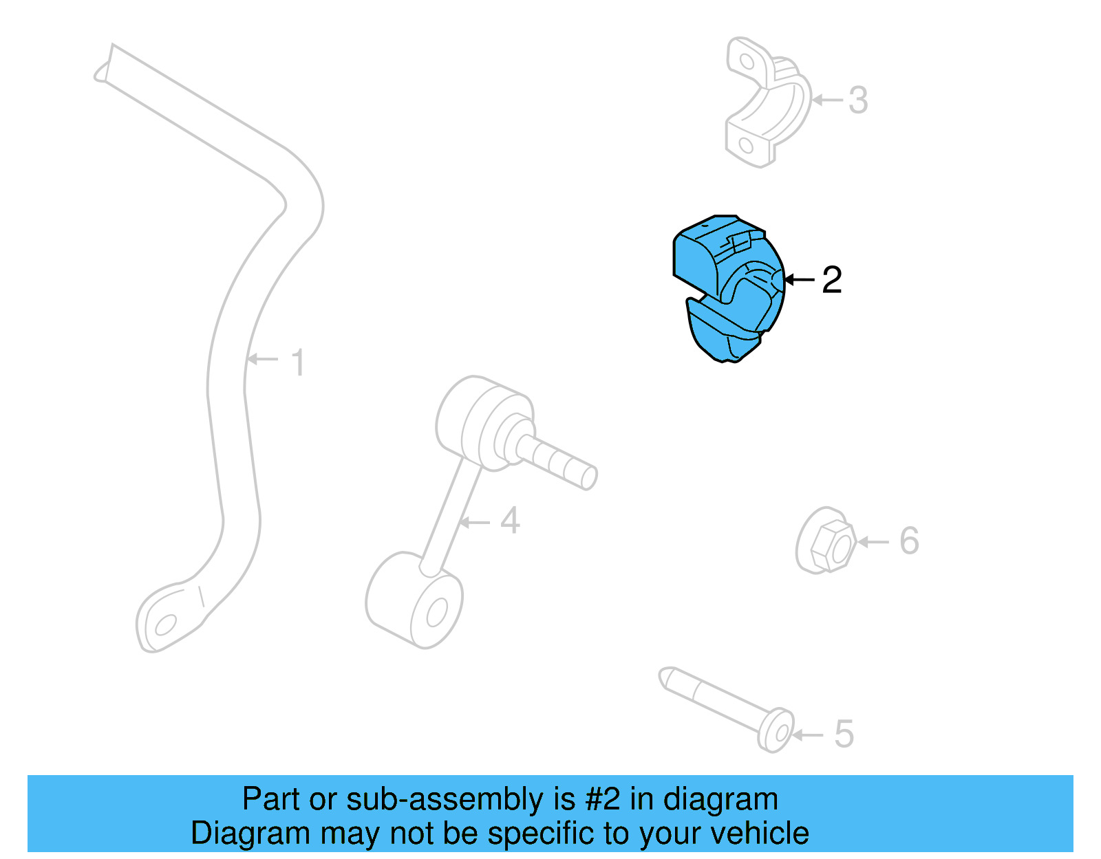 Stabilizer Bar Bushing 1K0-511-327-AR - View 7