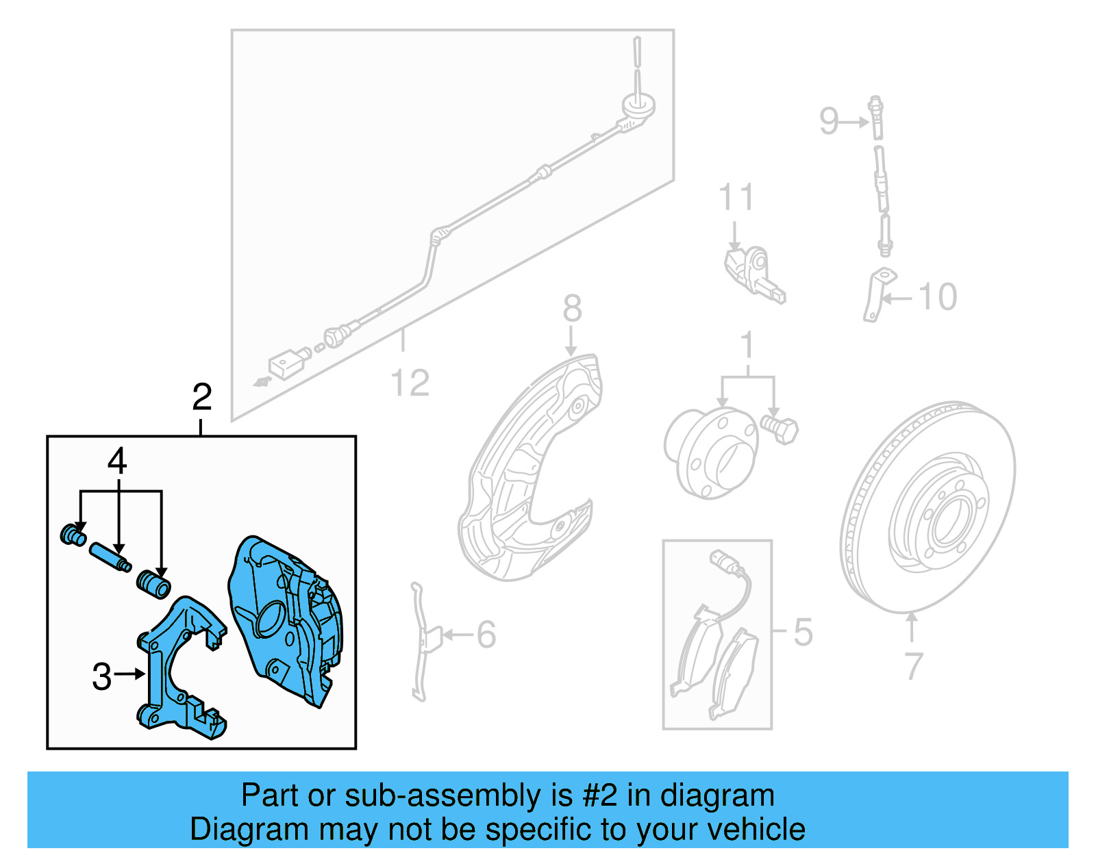 Caliper 1K0-615-123-J - View 3