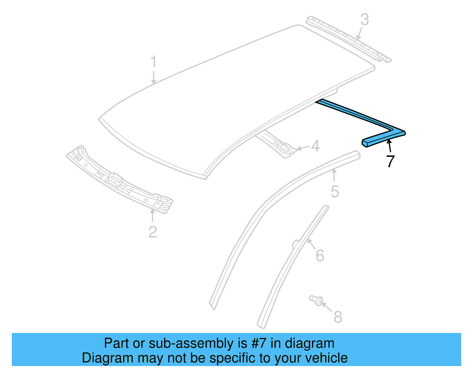 Drip Rail Cover 1J6-853-710-G-B41 - View 6