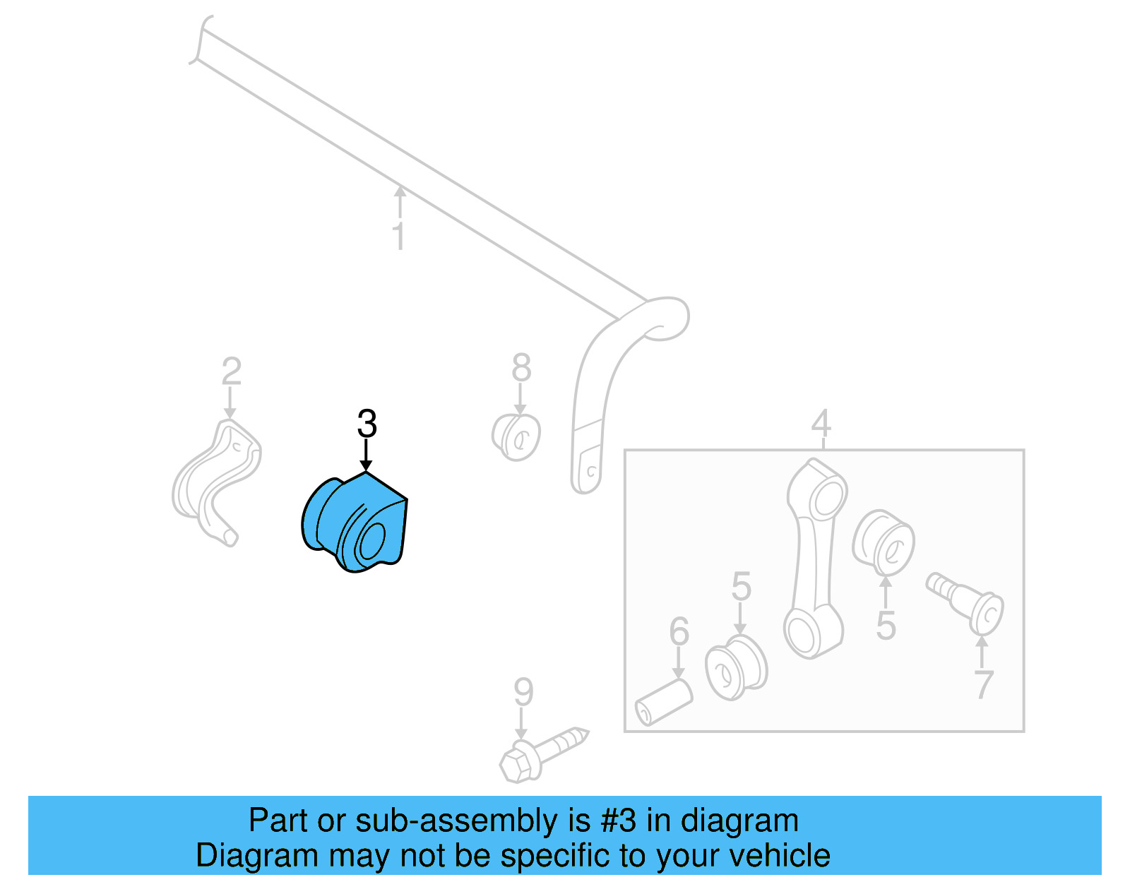 Stabilizer Bar Bushing 1J0-411-314-T - View 21