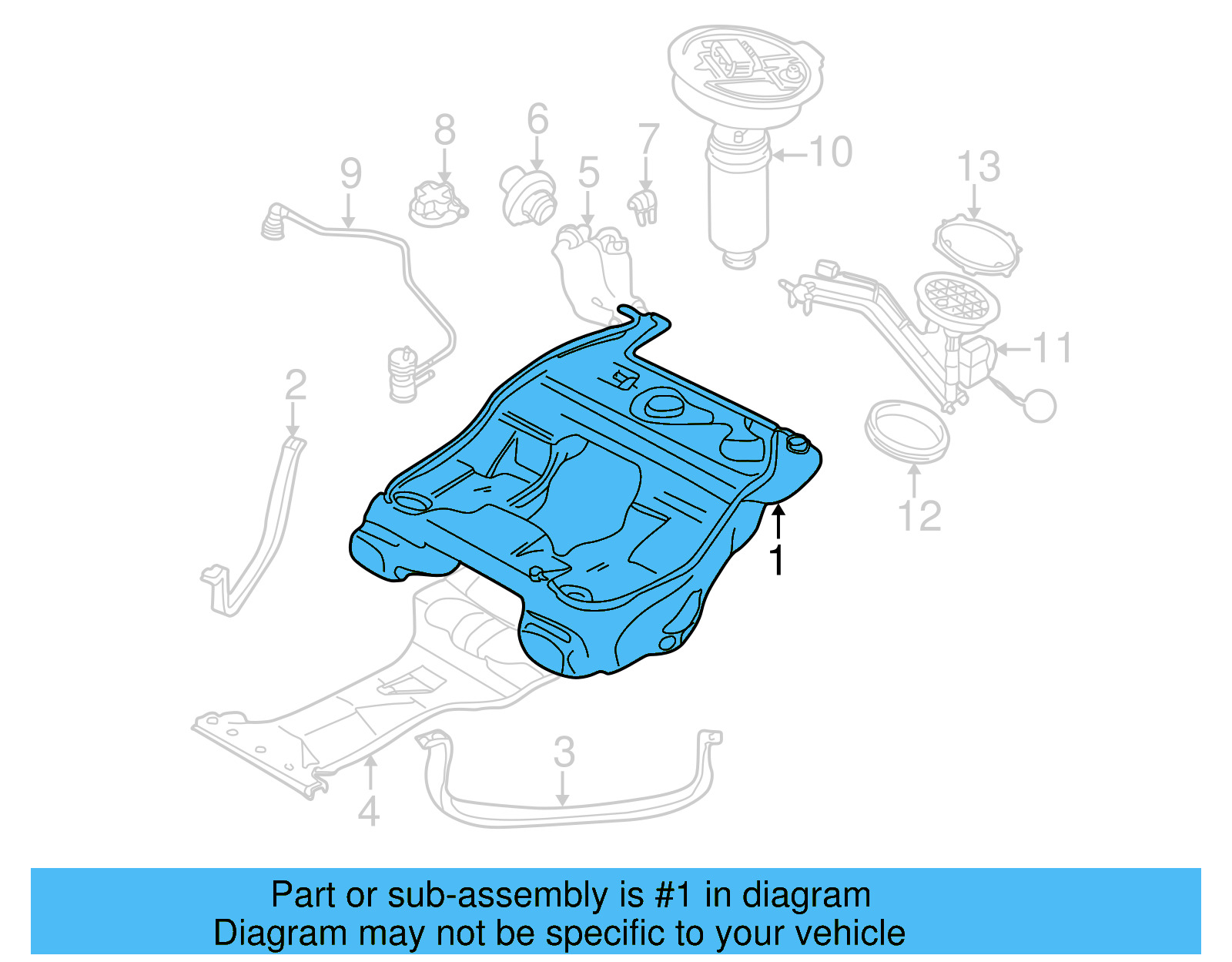 Fuel Tank 3B0-201-075-BK - View 6