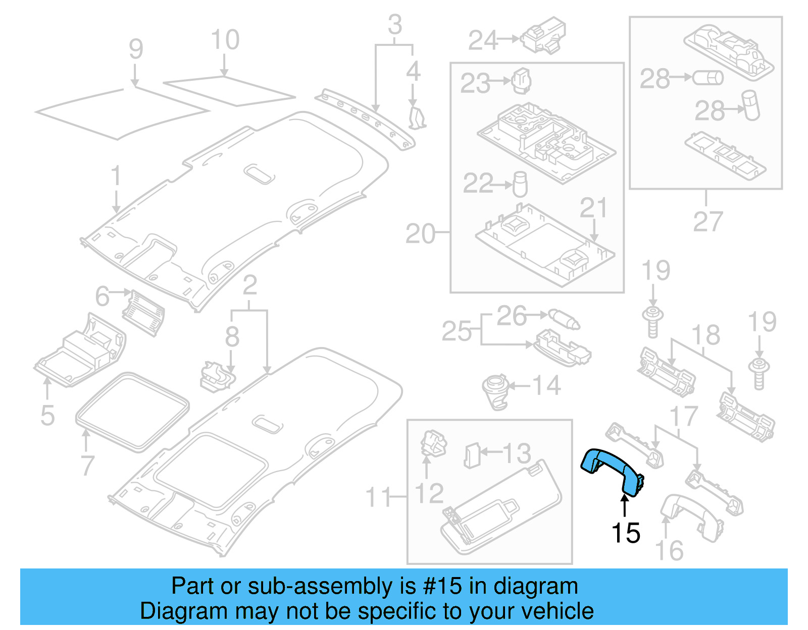 Grip Handle 5G9-857-607-C-ZA2 - View 11