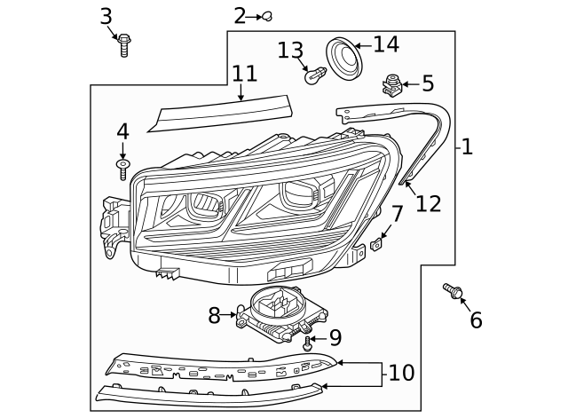 Headlamp Assembly U WHT-006-406 - View 20