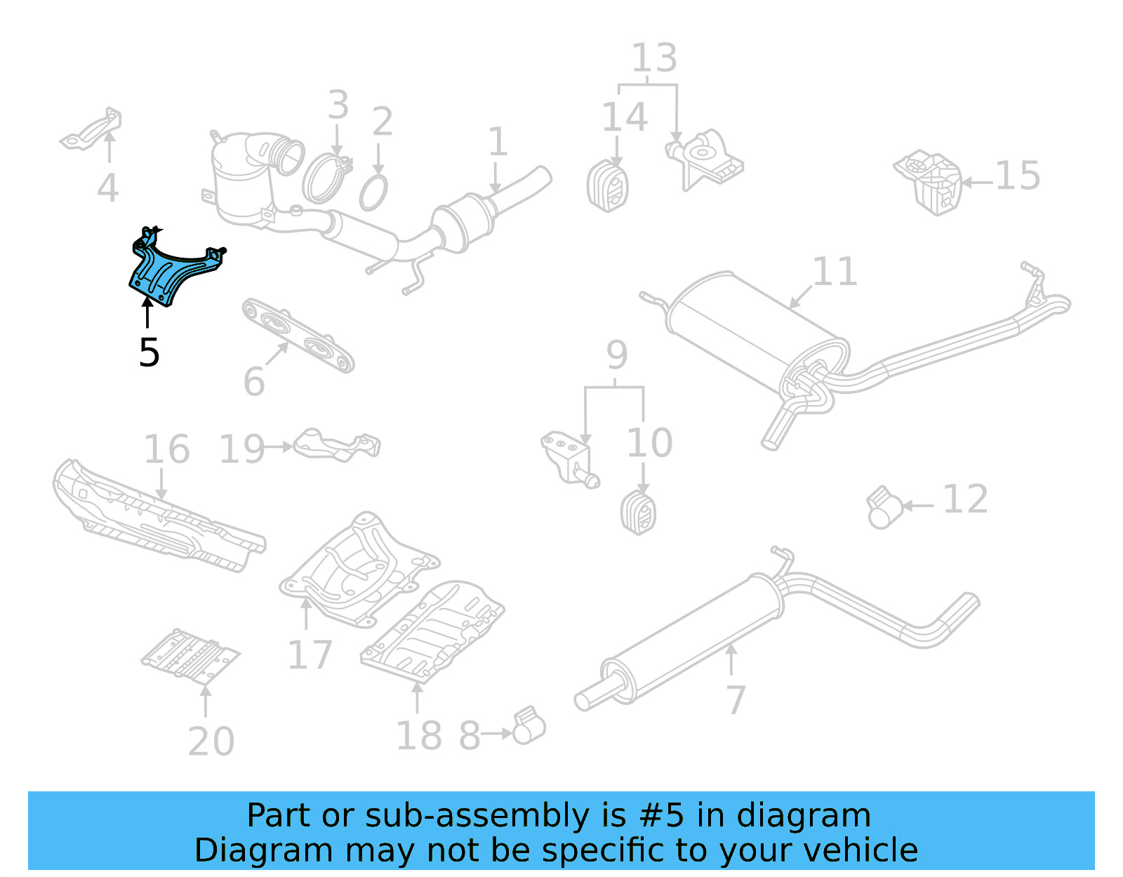 Mount Bracket 5Q0-253-249-D - View 5