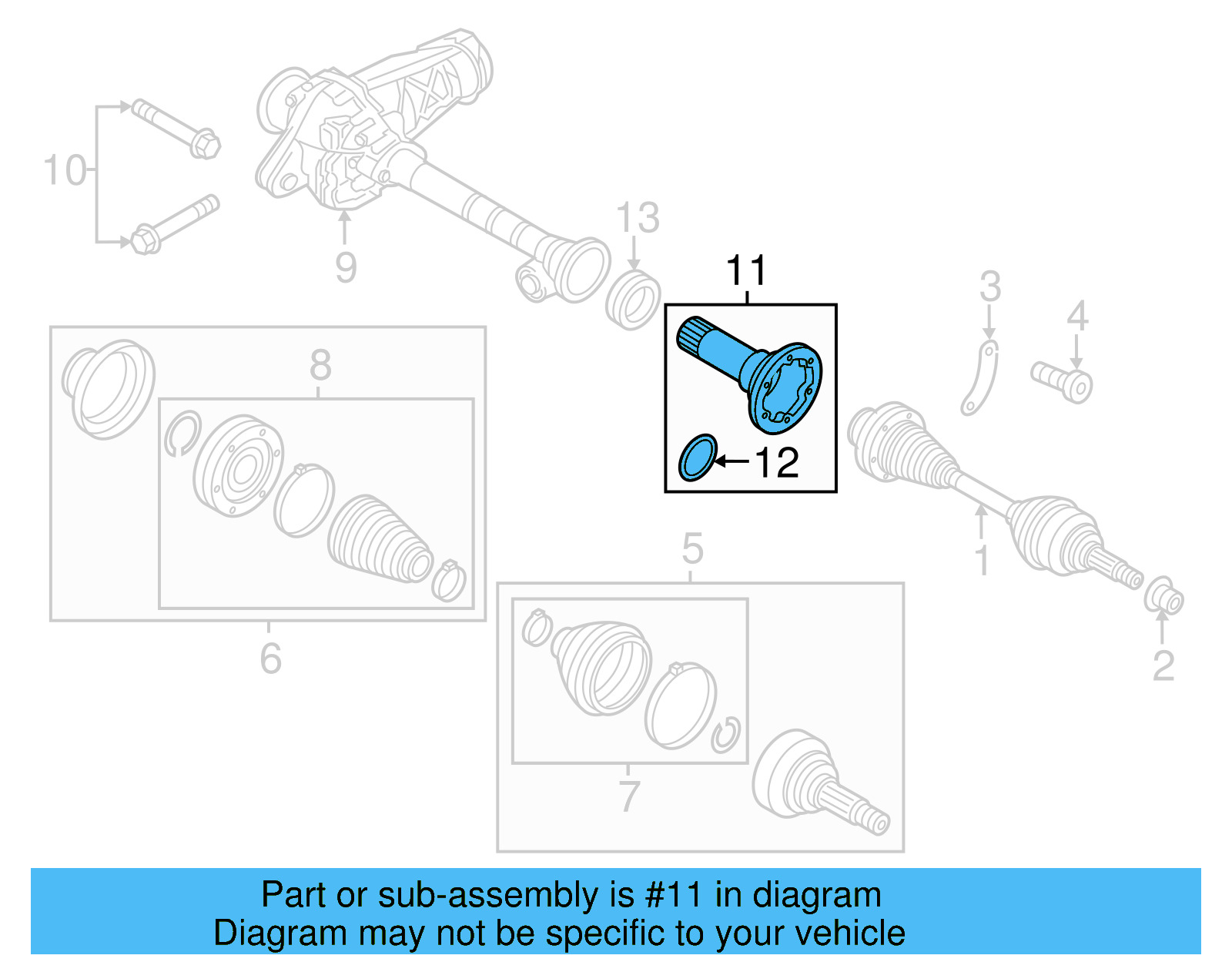 Output Shaft 0AA-409-271-E - View 2