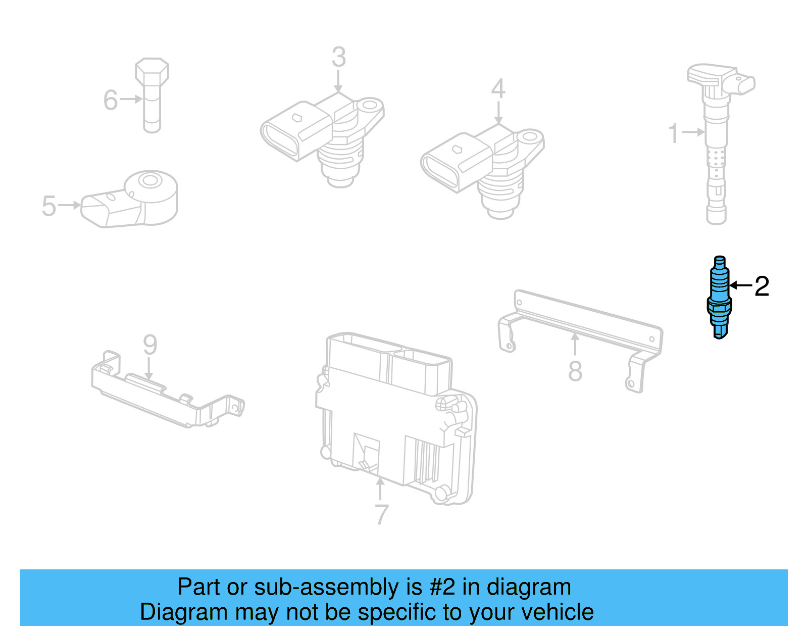 Spark Plug 04E-905-612-C - View 7