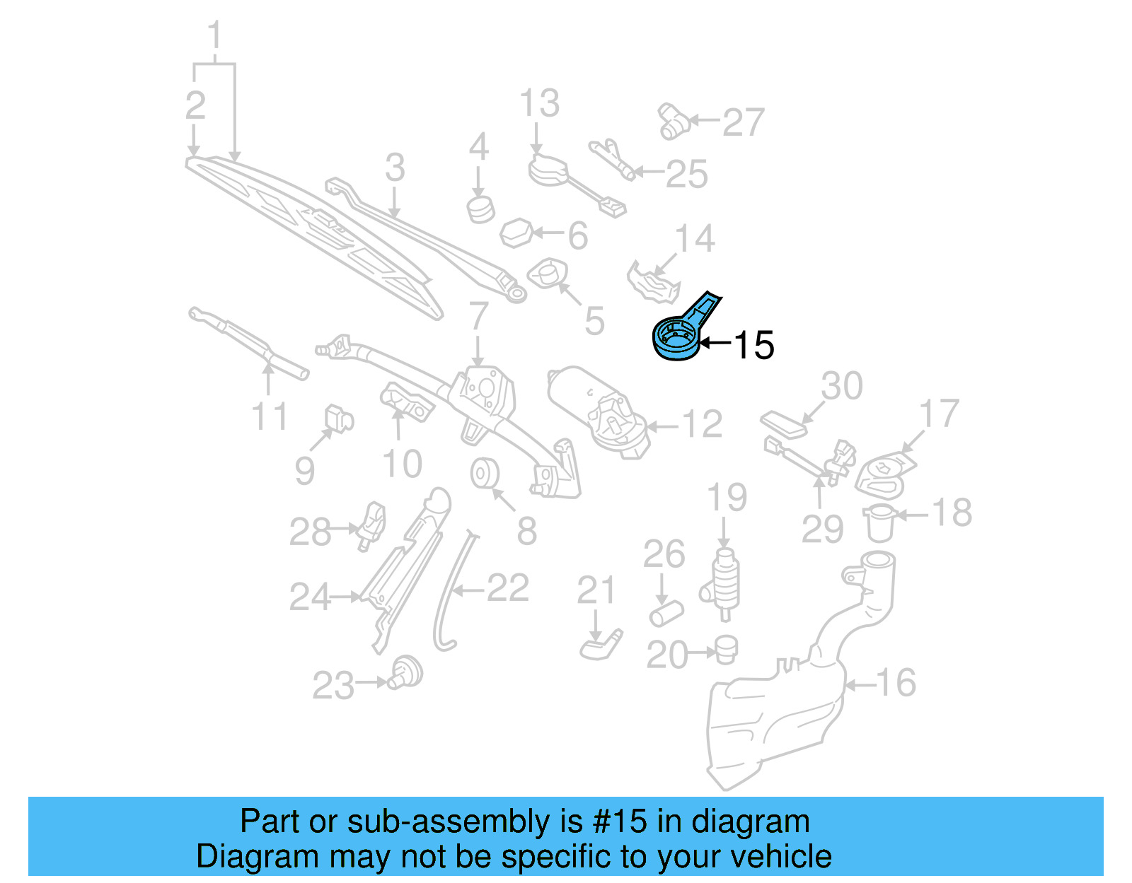 Rain Sensor Cover 1C0-955-737-3PT - View 5
