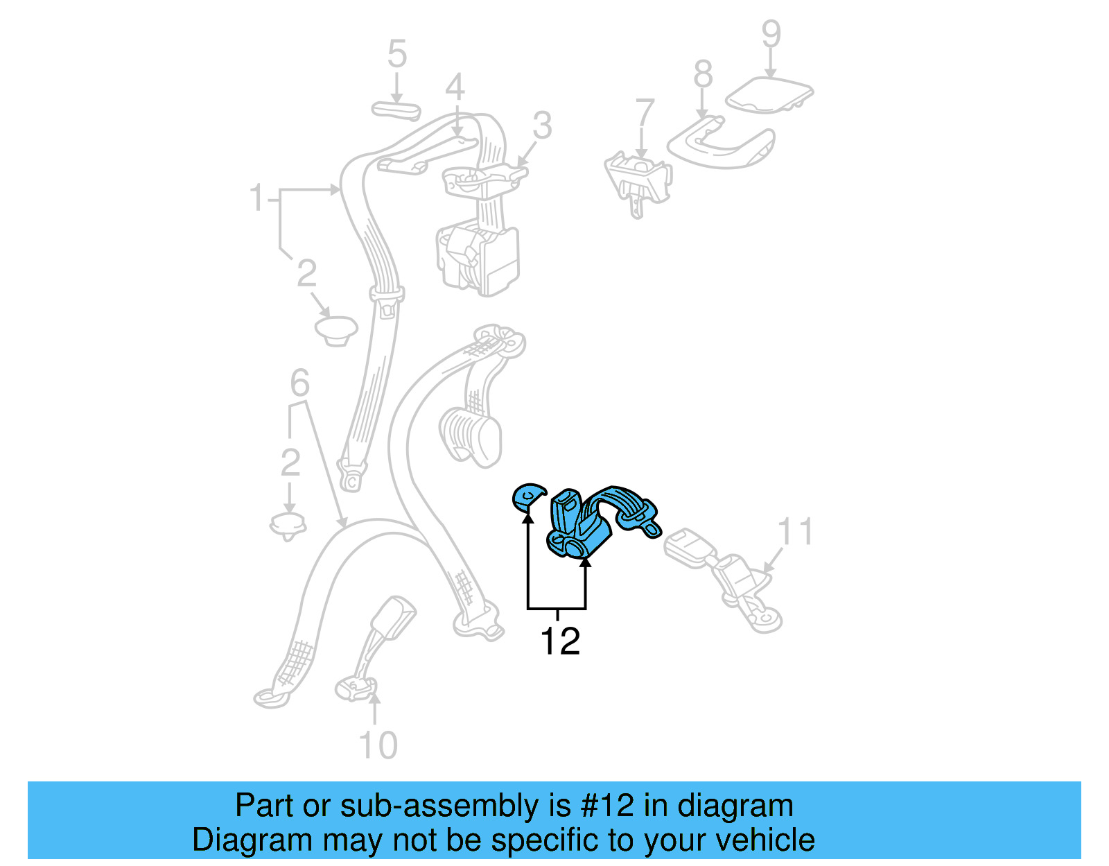 Center Assembly 3B0-857-703-C-PNA - View 3