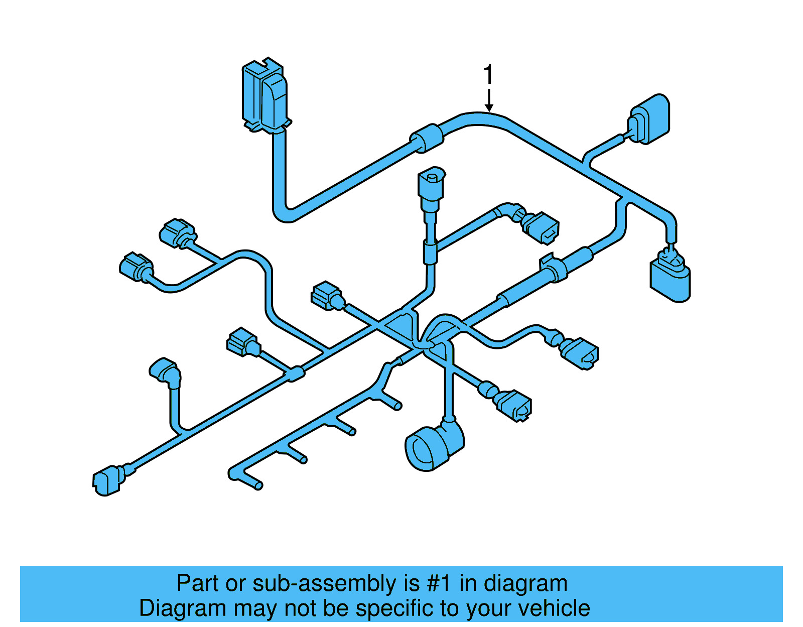 Engine Harness 07K-972-619-AF - View 5