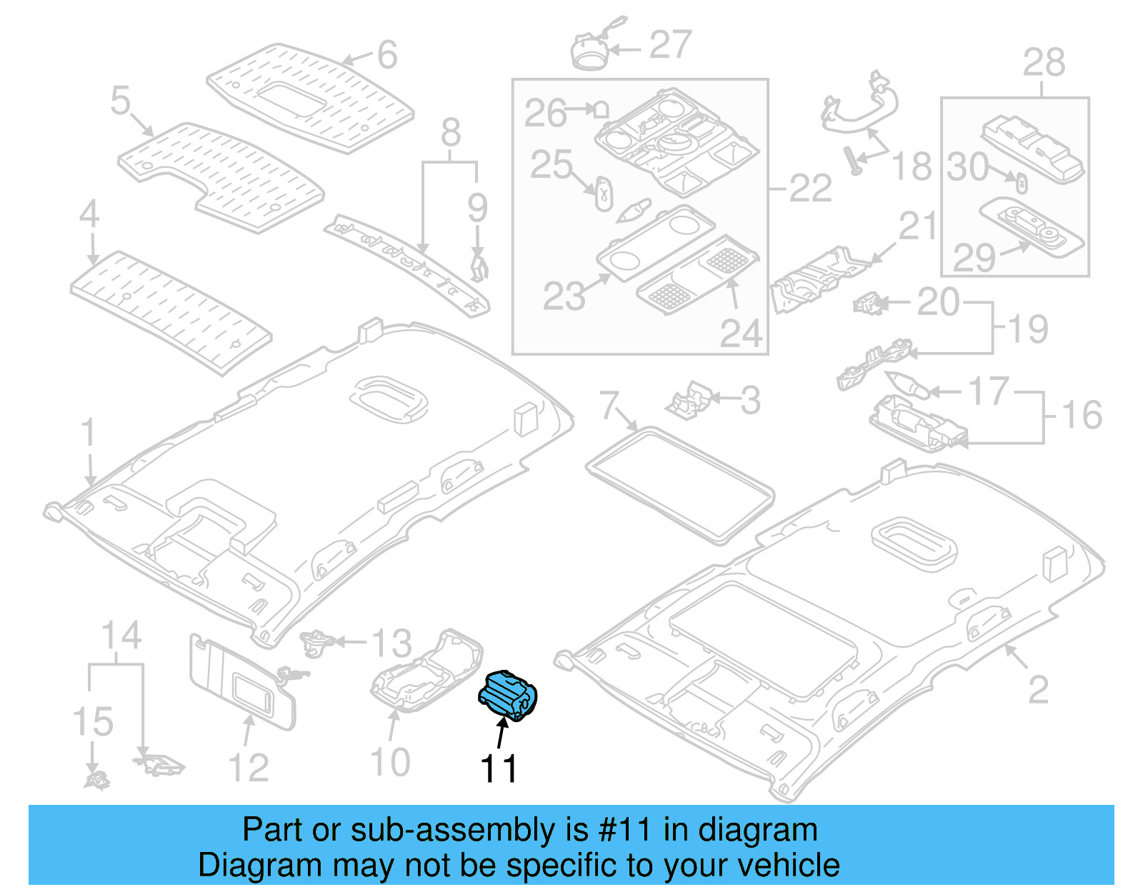 Tray 1K0-868-837-F-Y20 - View 2