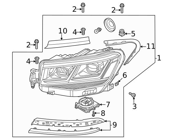 Headlamp Assembly U WHT-006-406 - View 19