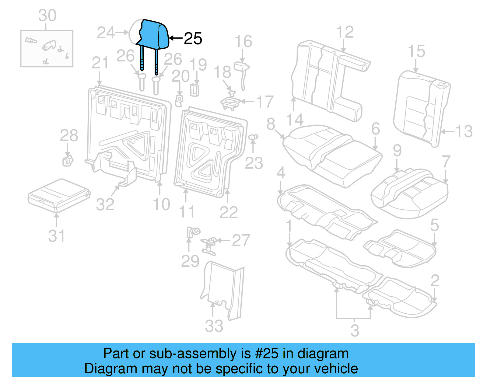 Headrest Cover 1J0-885-921-H-8P5