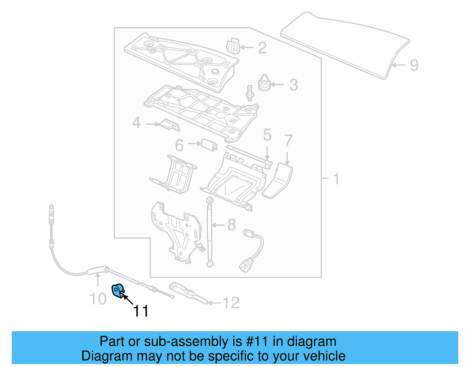 Cable Holder 1Q0-611-797-A - View 4