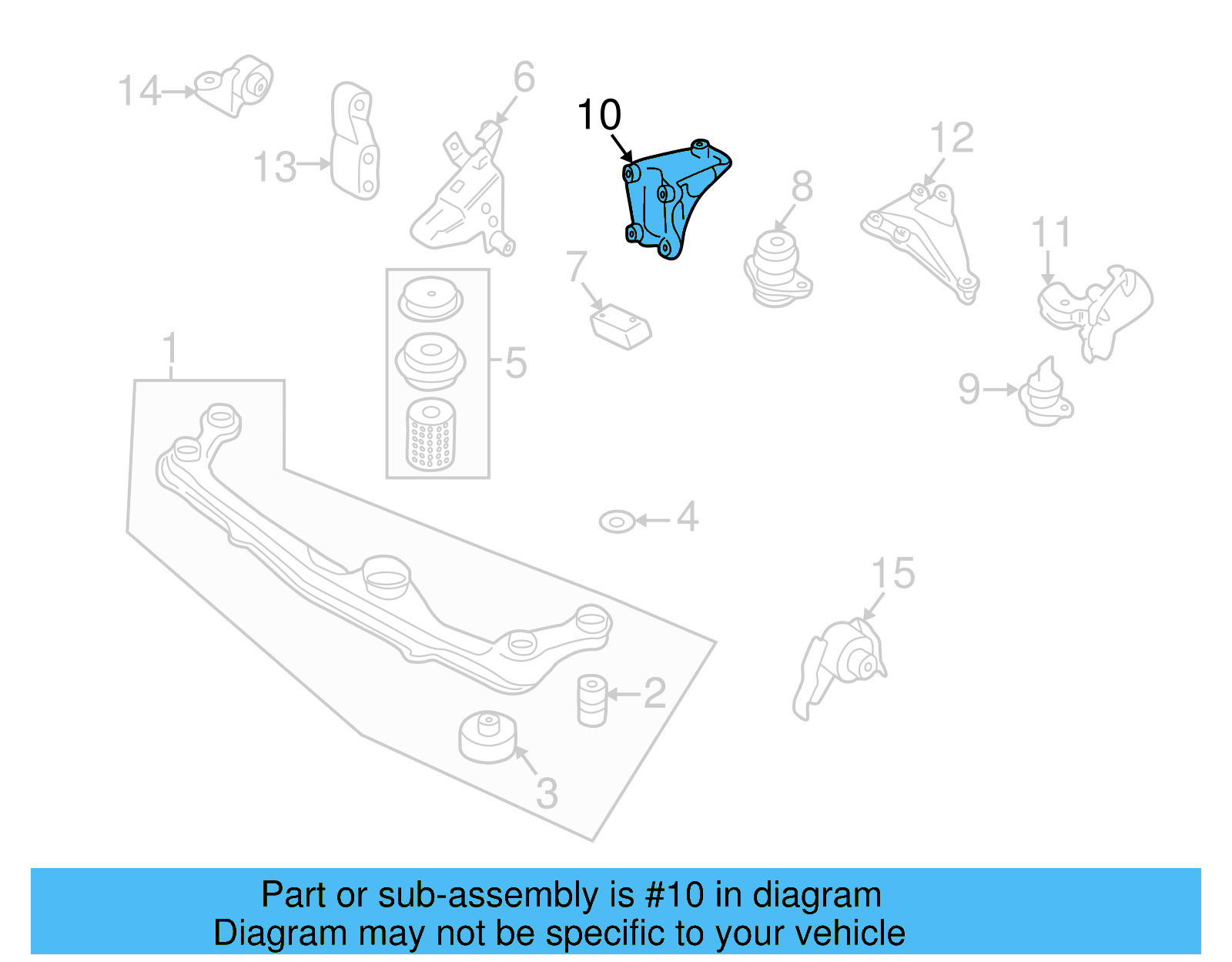 Front Bracket 1H0-199-273-A - View 8