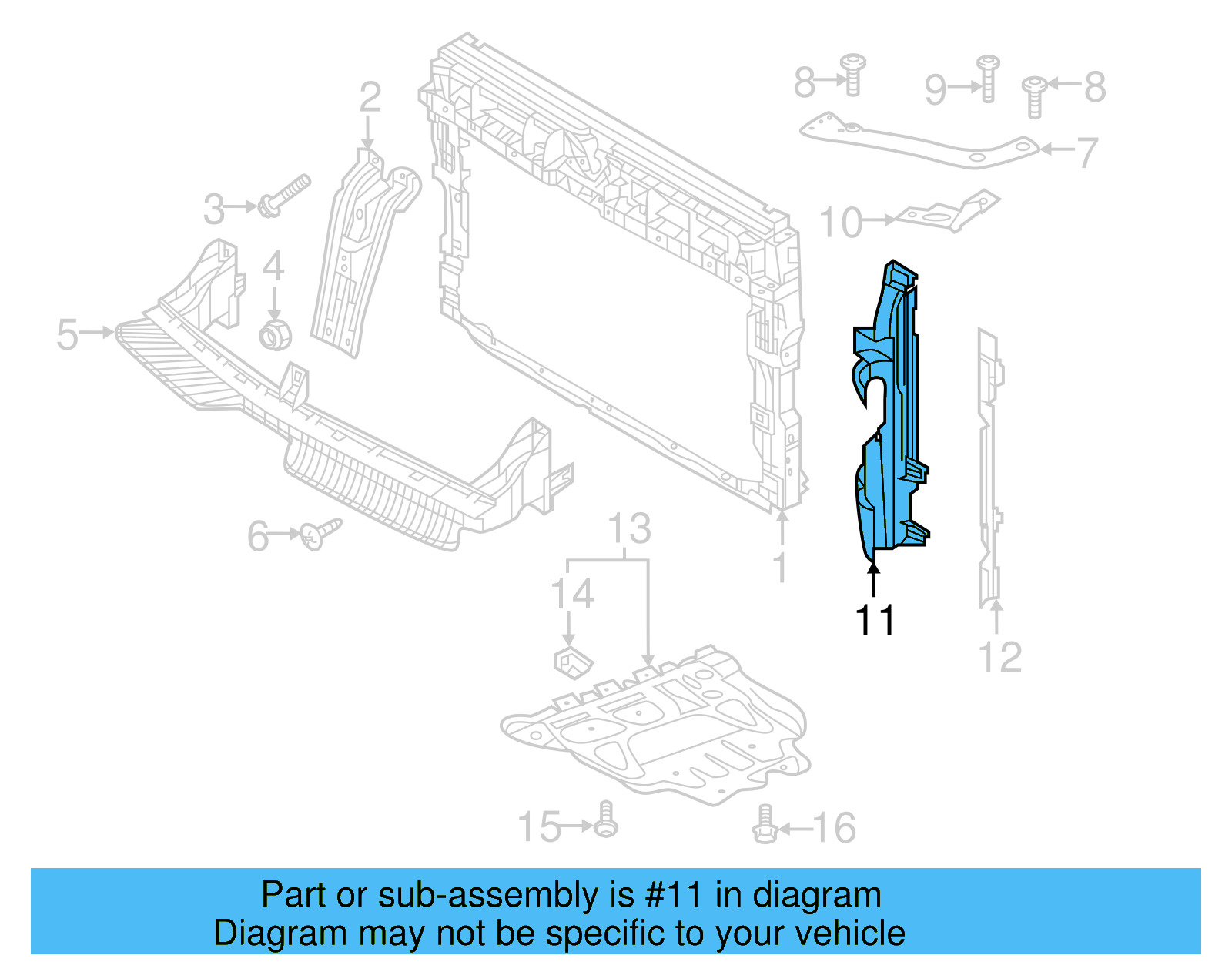 Air Guide 5NN-121-284-AP - View 2