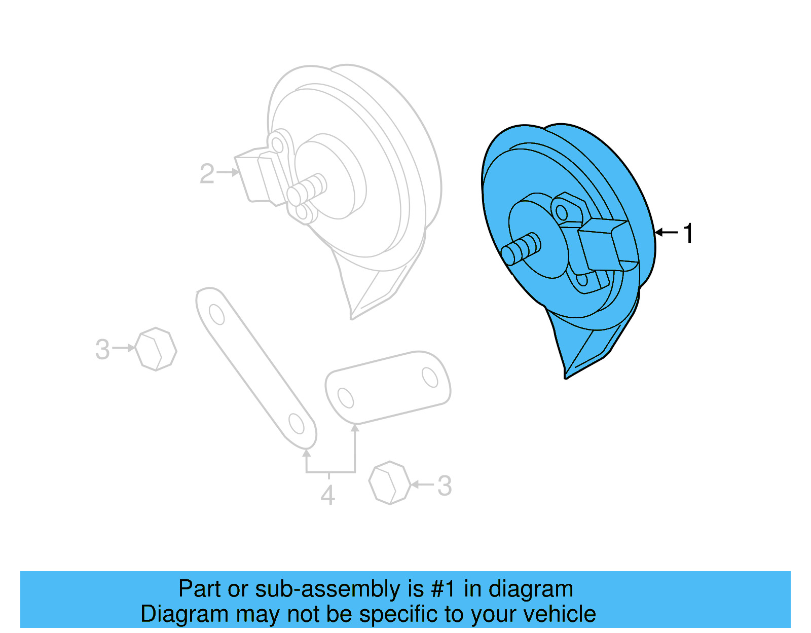 Low Note Horn 17A-951-115-A - View 6