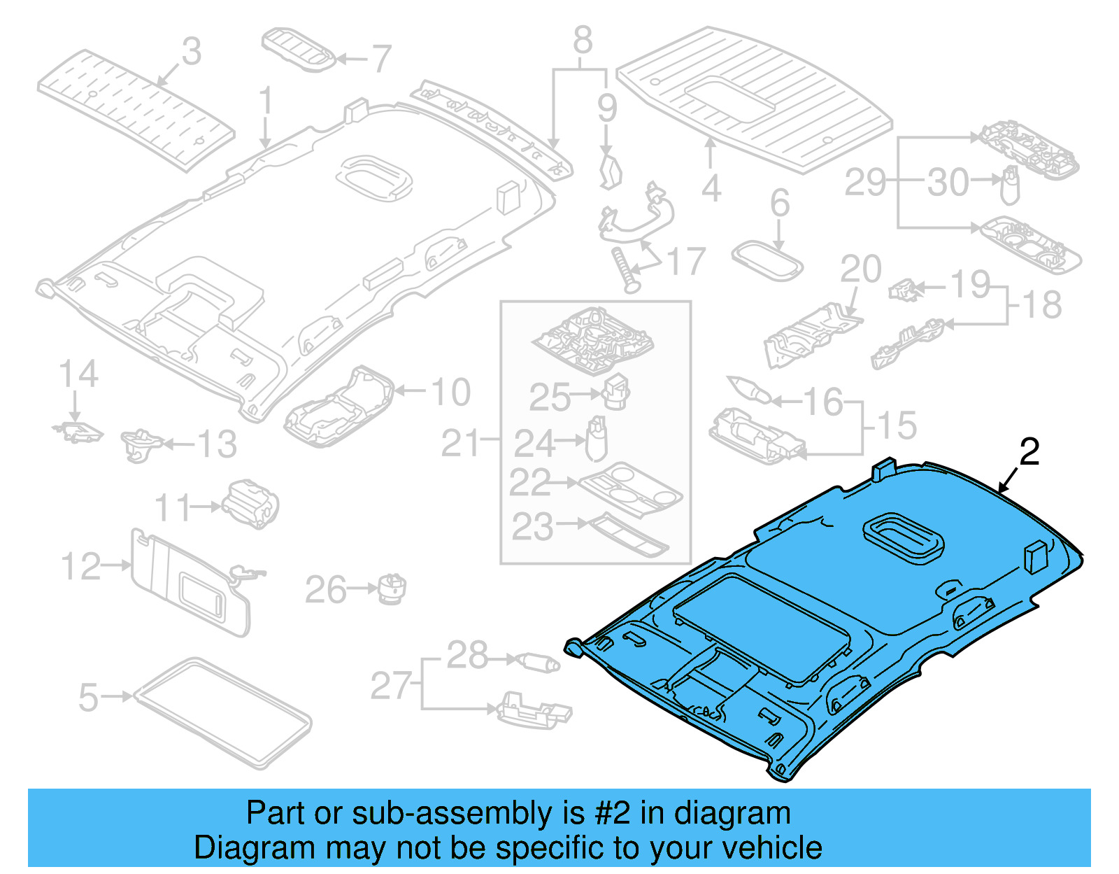 Headliner 1K9-867-501-CM-6K8 - View 19
