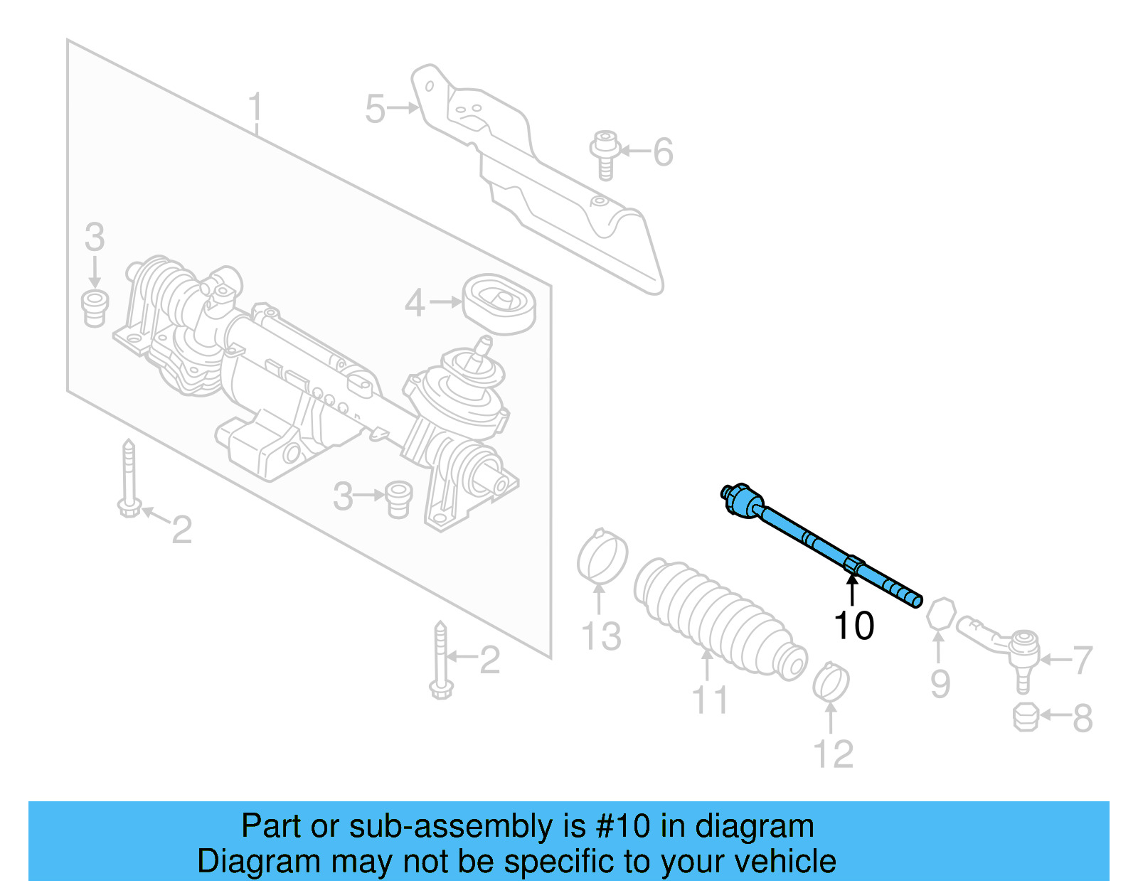 Inner Tie Rod 561-423-810 - View 9