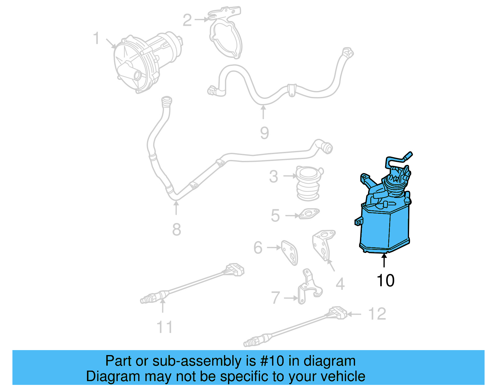 Vapor Canister 1C0-201-797-H - View 5