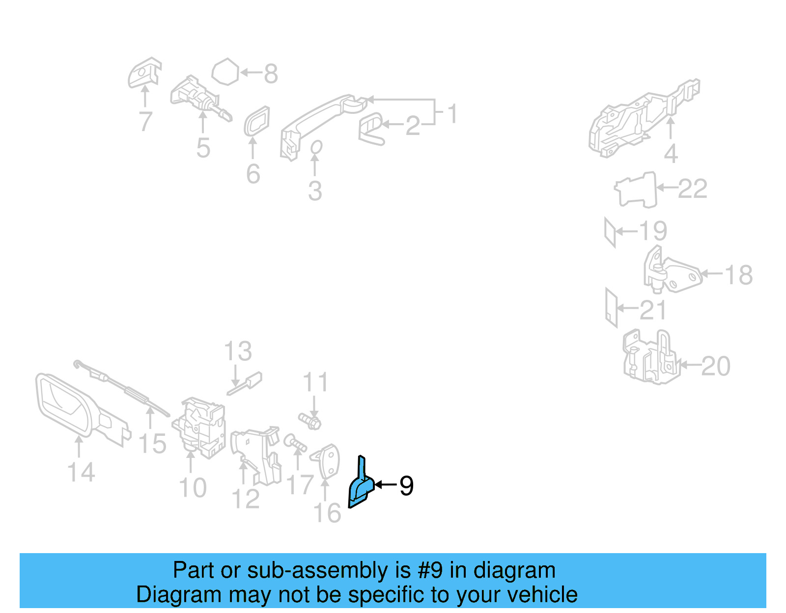 Keyless Entry Transmitter 1K0-959-753-P-9B9 - View 5