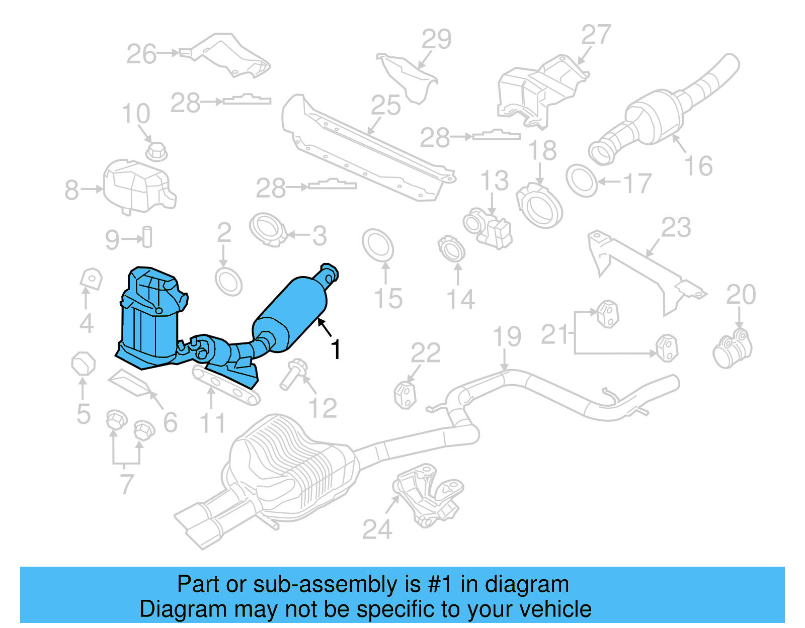 Converter & Pipe 1K0-254-708-GX - View 13