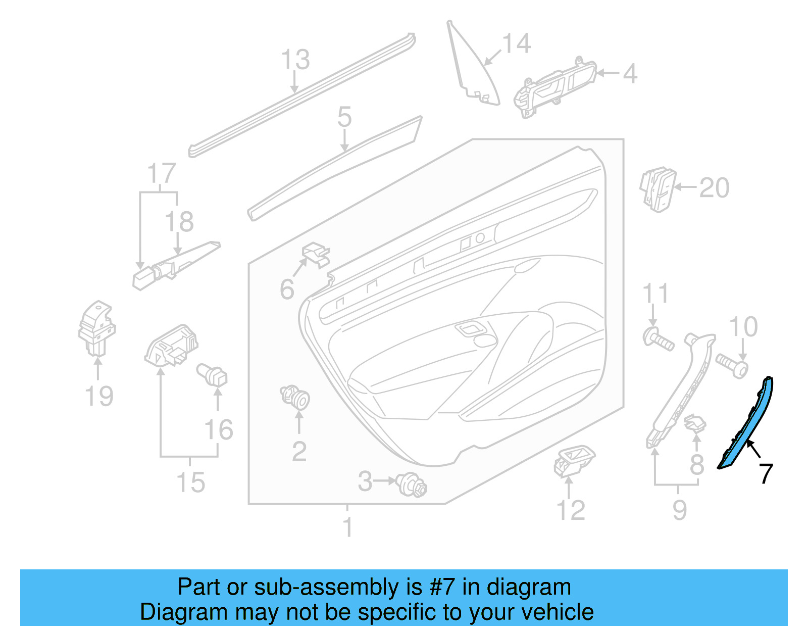 Handle Cover 561-867-371-A-82V - View 4