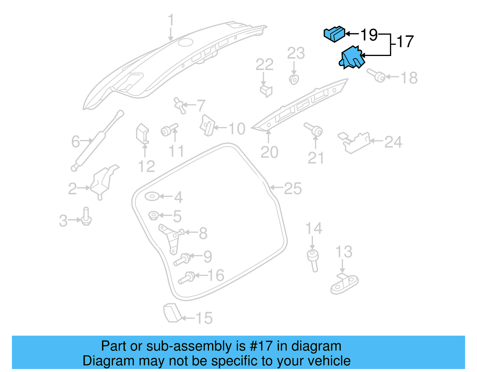 Lock Actuator 5M0-827-505-H-9B9 - View 15