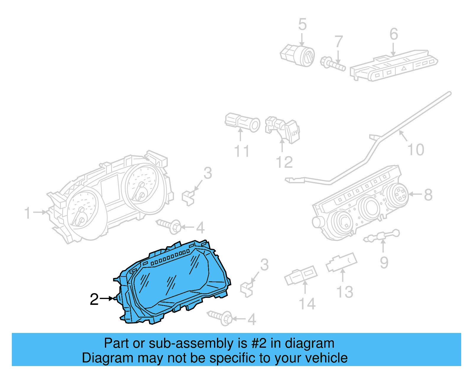 Instrument Cluster 3CN-920-891-B - View 4
