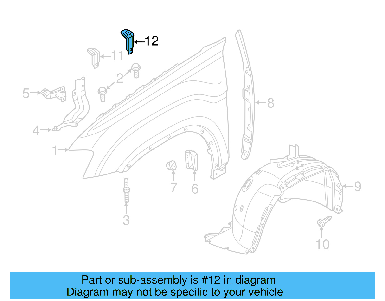 Rear Bracket 3CN-809-471 - View 7