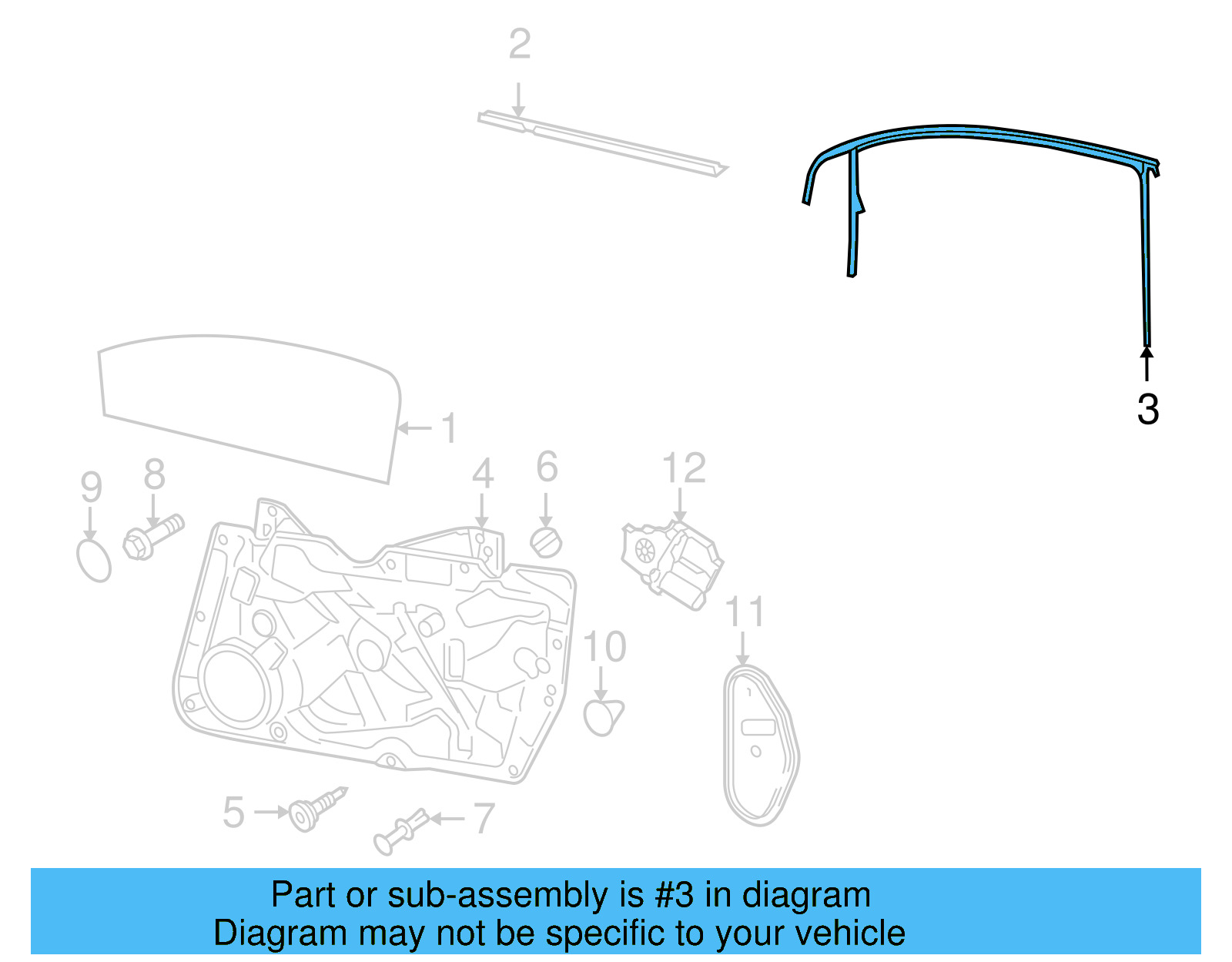 Window Channel 5K3-837-432-B-5AP - View 6