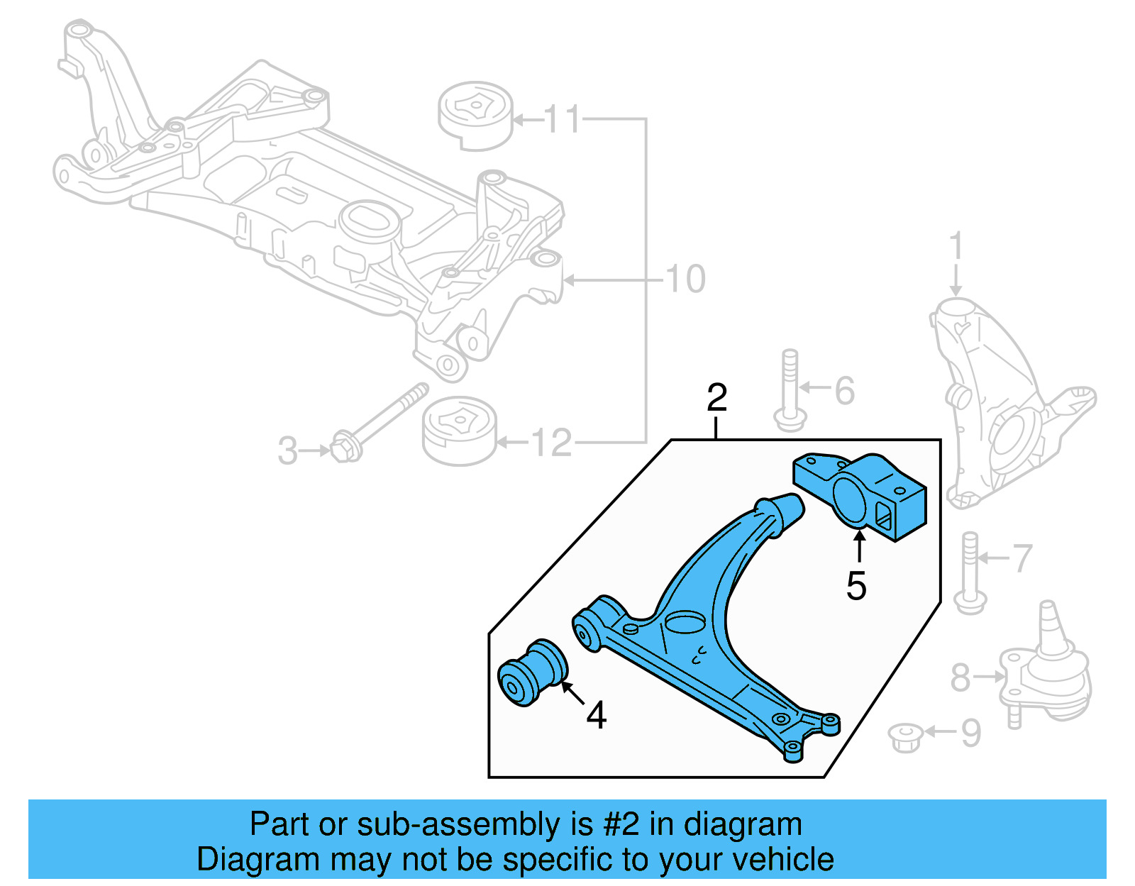 Lower Control Arm 5N0-407-151 - View 15